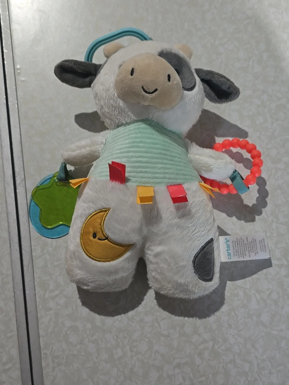 Carter's Plush Cow On The Go  Activity Toy‎ with Teether